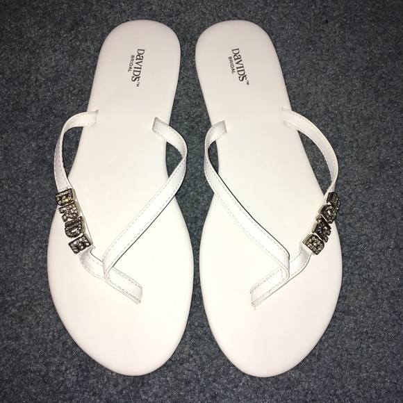 david's bridal flip flops